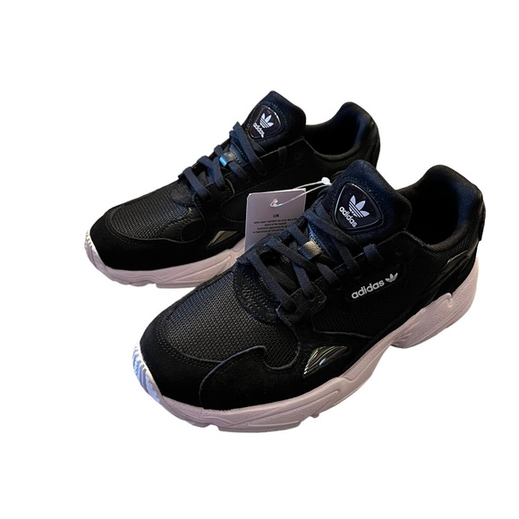 adidas Originals Shoes - Adidas Originals Falcon Black Sneakers NEW Size 6